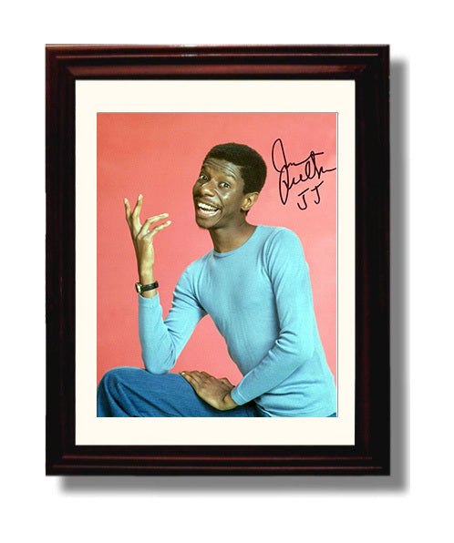 Good Times - Jimmie Walker - J.J. Evans Laughing Studio Shot - Vintage Television Wall Art - 8x10 Beveled Frame wall art print - television decor