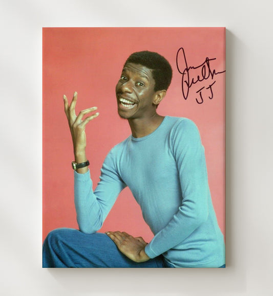 Good Times - Jimmie Walker - J.J. Evans Laughing Studio Shot - Canvas television wall art