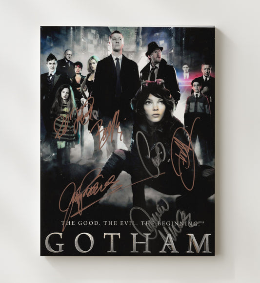 Gotham - Cast Gotham City Ensemble Poster - Canvas television wall art