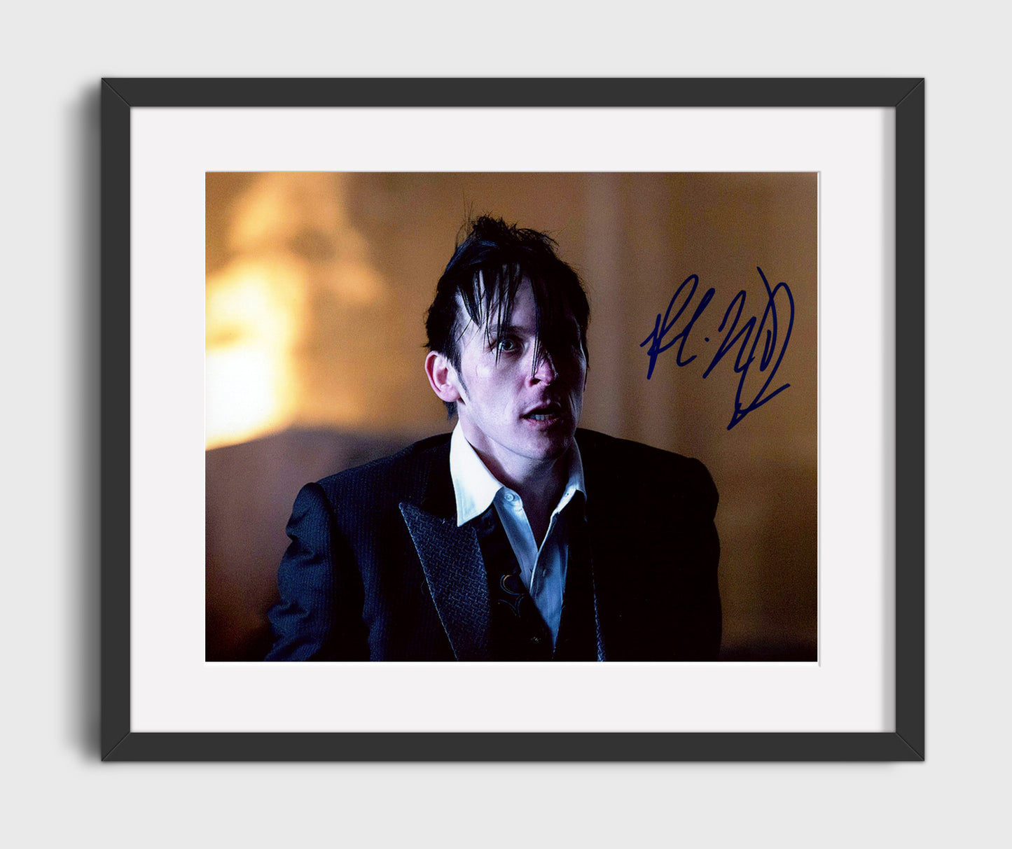 Gotham - Robin Lord Taylor (Penguin) Tuxedo Stare - Vintage Television Wall Art - 16x20 Gallery Frame wall art print - television decor