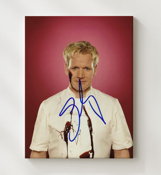 Hells Kitchen - Gordon Ramsay Chocolate Splatter Chef Jacket - Canvas television wall art