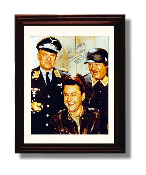 Hogans Heroes - Bob Crane Allied Prison Camp Trickster - Vintage Television Wall Art - 8x10 Beveled Frame wall art print - television decor