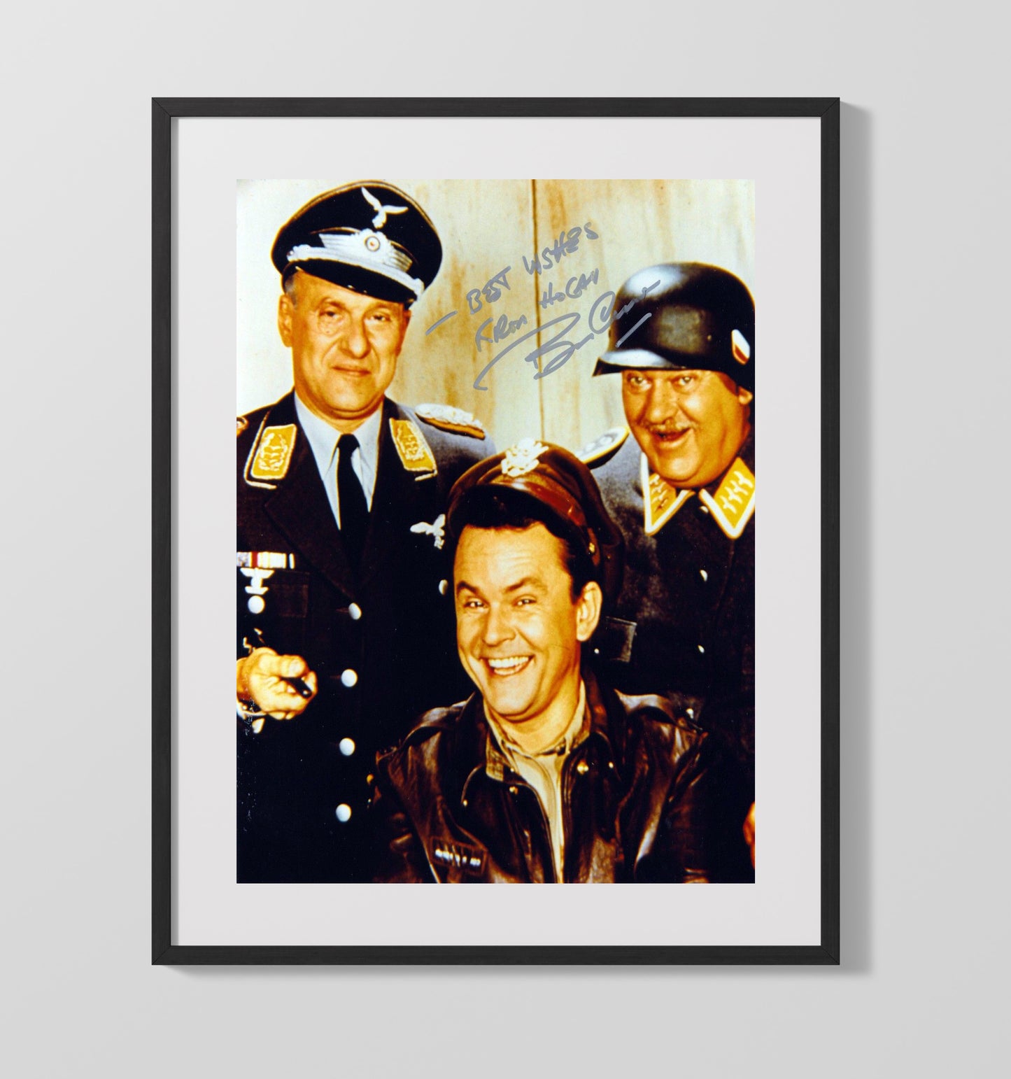Hogans Heroes - Bob Crane Allied Prison Camp Trickster - Vintage Television Wall Art - 16x20 Gallery Frame wall art print - television decor