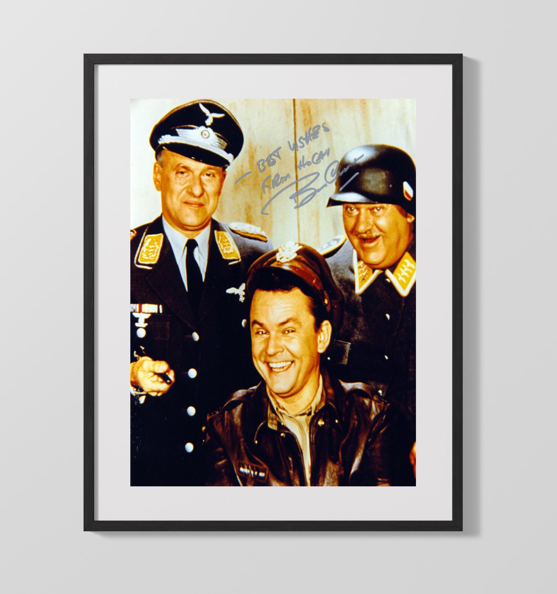 Hogans Heroes - Bob Crane Allied Prison Camp Trickster - Vintage Television Wall Art - 16x20 Gallery Frame wall art print - television decor
