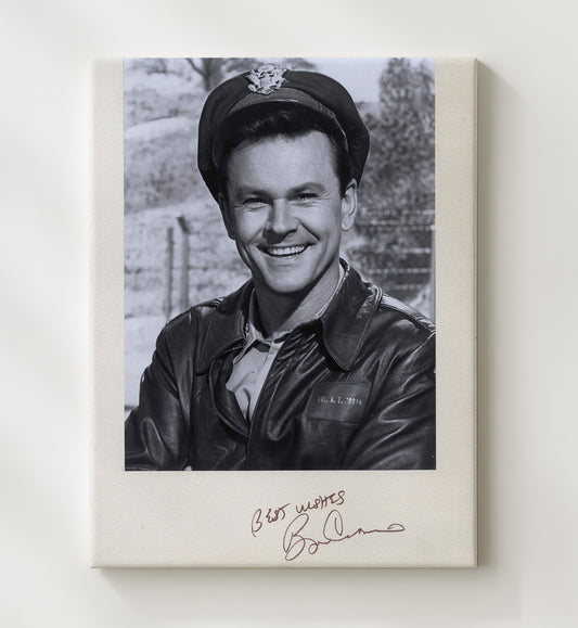 Hogans Heroes - Bob Crane Colonel Hogan Clever Escape Mastermind - Canvas television wall art