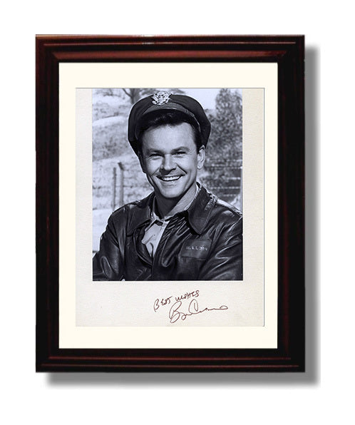 Hogans Heroes - Bob Crane Colonel Hogan Clever Escape Mastermind - Vintage Television Wall Art - 8x10 Beveled Frame wall art print - television decor
