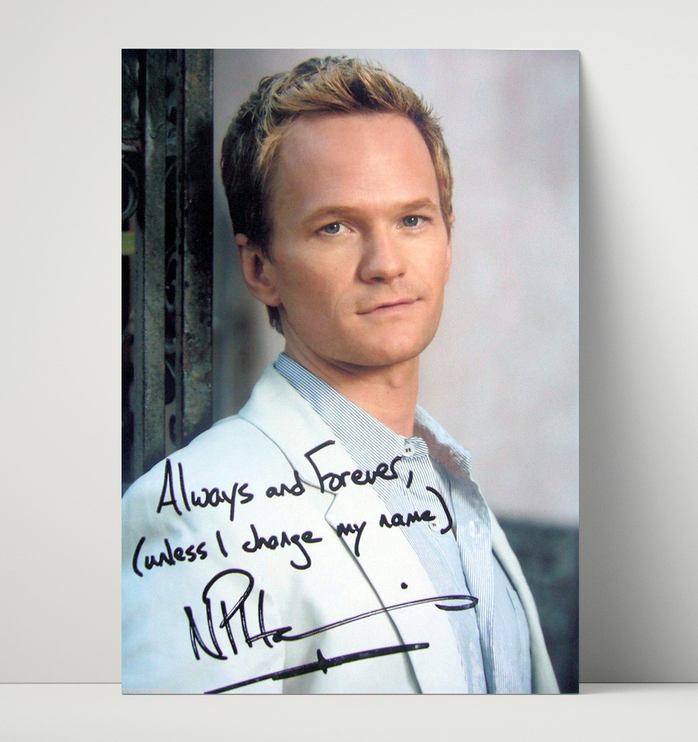 How I Met Your Mother - Neil Patrick Harris - Barney Stinson Studio Look - Vintage Television Wall Art - 16x20 Unframed Print wall art print - television decor
