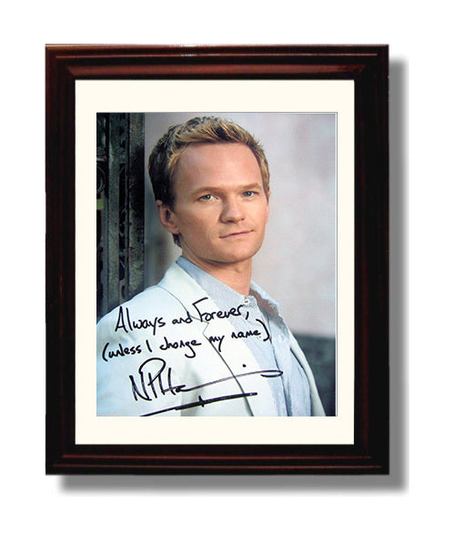 How I Met Your Mother - Neil Patrick Harris - Barney Stinson Studio Look - Vintage Television Wall Art - 8x10 Beveled Frame wall art print - television decor