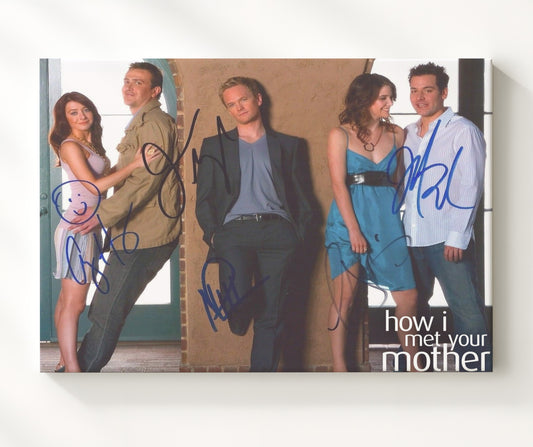 How I Met Your Mother - Neil Patrick Harris (Barney Stinson) Ensemble Apartment Cast Scene - Canvas television wall art