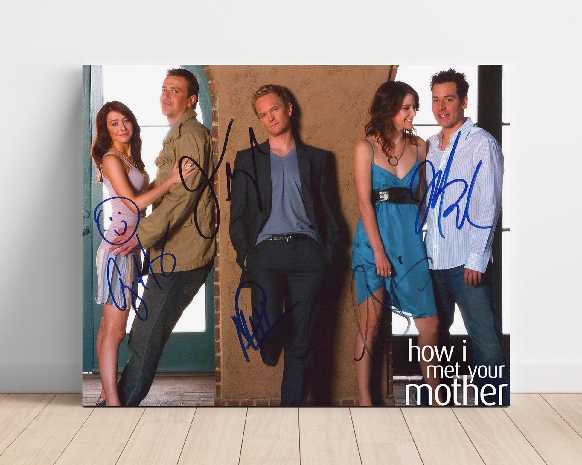 How I Met Your Mother - Neil Patrick Harris (Barney Stinson) Ensemble Apartment Cast Scene - Vintage Television Wall Art - 16x20 Unframed Print wall art print - television decor