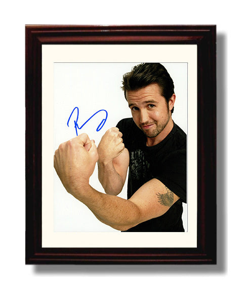 Its Always Sunny in Philadelphia - Rob McElhenney - Mac Flexing Arm Pose - Vintage Television Wall Art - 8x10 Beveled Frame wall art print - television decor