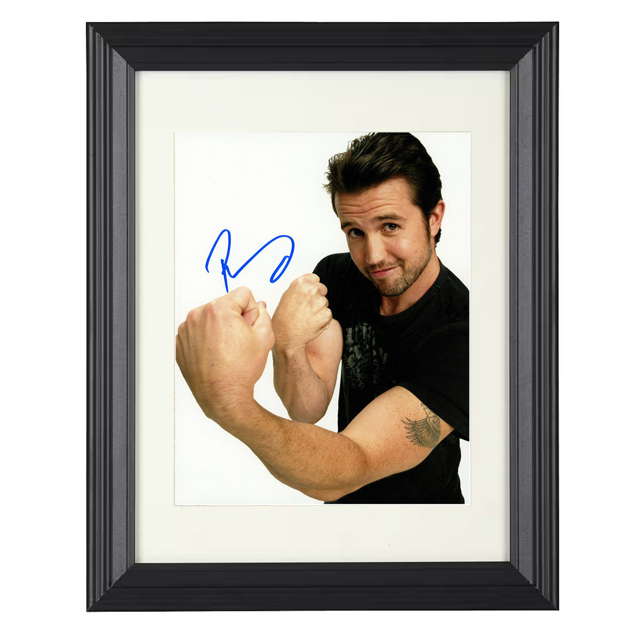 Its Always Sunny in Philadelphia – Rob McElhenney – Mac – 8x10 black beveled framed television wall art