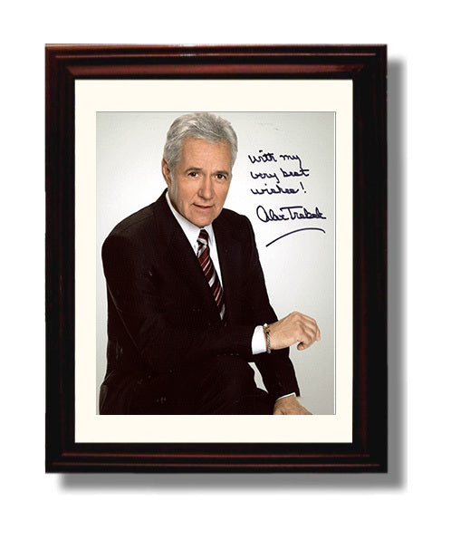Jeopardy - Alex Trebek Americas Quizmaster - Vintage Television Wall Art - 8x10 Beveled Frame wall art print - television decor
