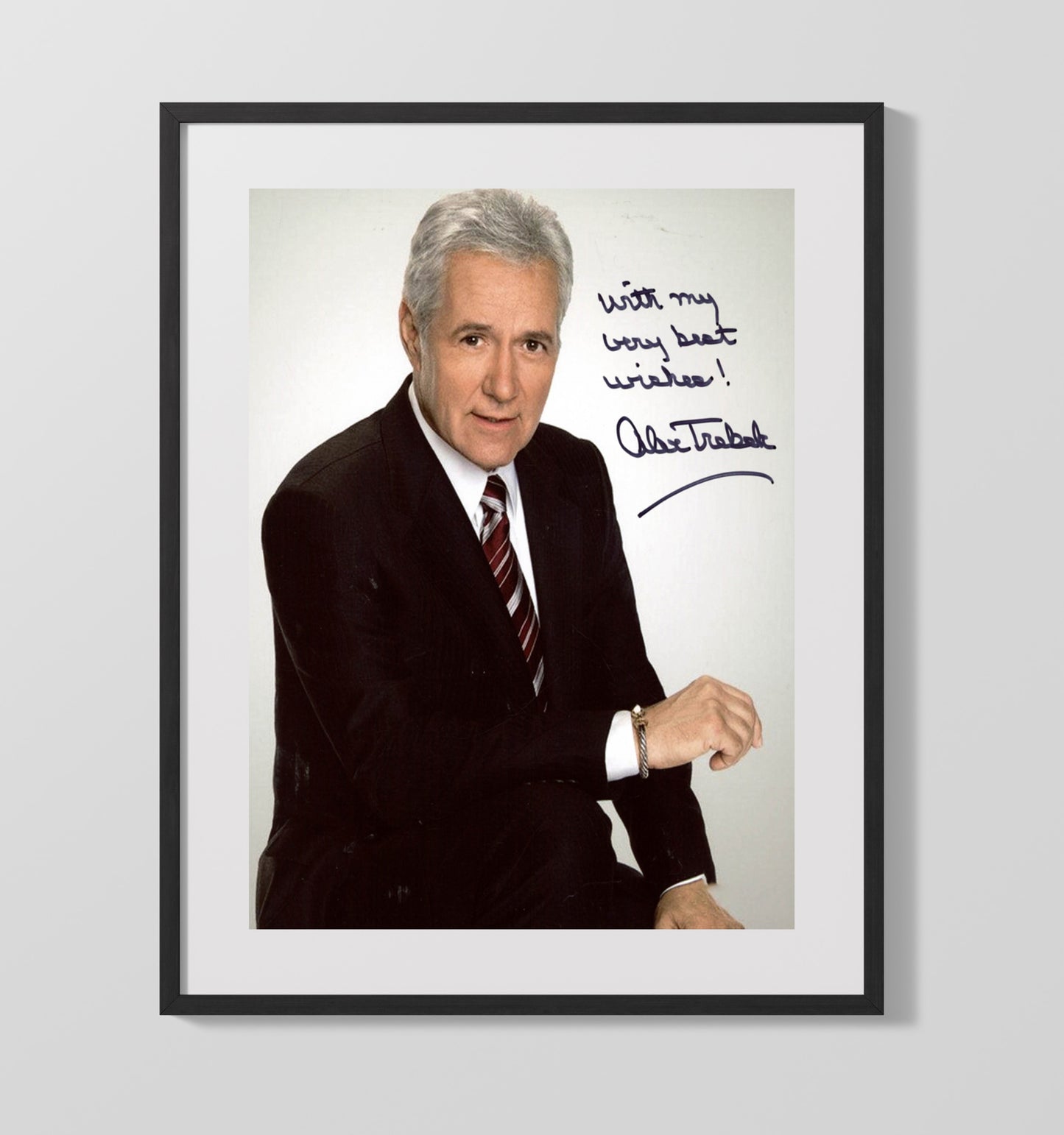 Jeopardy - Alex Trebek Americas Quizmaster - Vintage Television Wall Art - 16x20 Gallery Frame wall art print - television decor