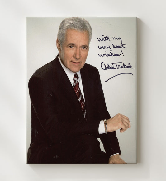 Jeopardy - Alex Trebek Americas Quizmaster - Canvas television wall art