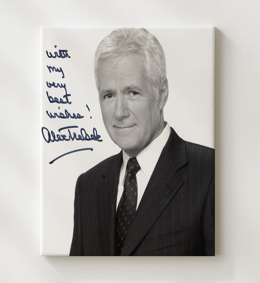 Jeopardy - Alex Trebek Voice of Jeopardy - Canvas television wall art