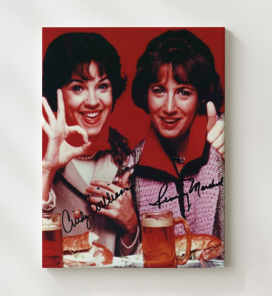 Laverne and Shirley - Cast - Brewery Friends Comedy Pose - Canvas television wall art