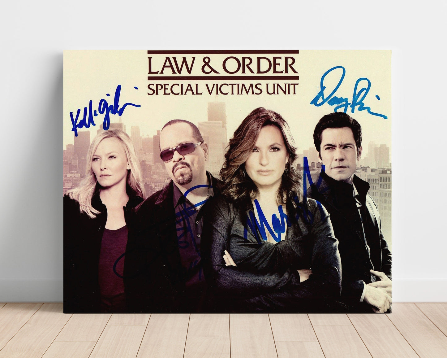 Law and Order Special Victims Unit - Mariska Hargitay Ensemble Cast Detective Lineup - Vintage Television Wall Art - 16x20 Unframed Print wall art print - television decor