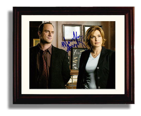 Law and Order Special Victims Unit - Mariska Hargitay (Olivia Benson) Office Interview - Vintage Television Wall Art - 8x10 Beveled Frame wall art print - television decor
