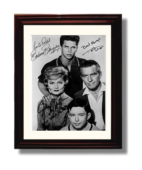 Leave It to Beaver - Cast - Cleaver Family Classic - Vintage Television Wall Art - 8x10 Beveled Frame wall art print - television decor