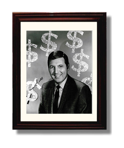 Lets Make a Deal - Monty Hall - Dollar Sign Game Show Backdrop - Vintage Television Wall Art - 8x10 Beveled Frame wall art print - television decor
