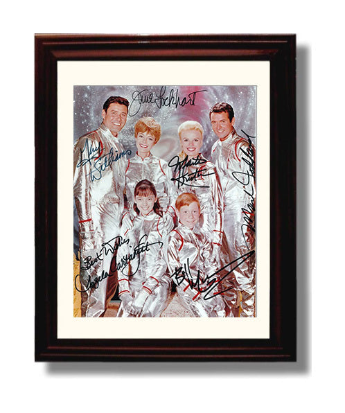 Lost in Space - Cast - Silver Space Suit Family - Vintage Television Wall Art - 8x10 Beveled Frame wall art print - television decor