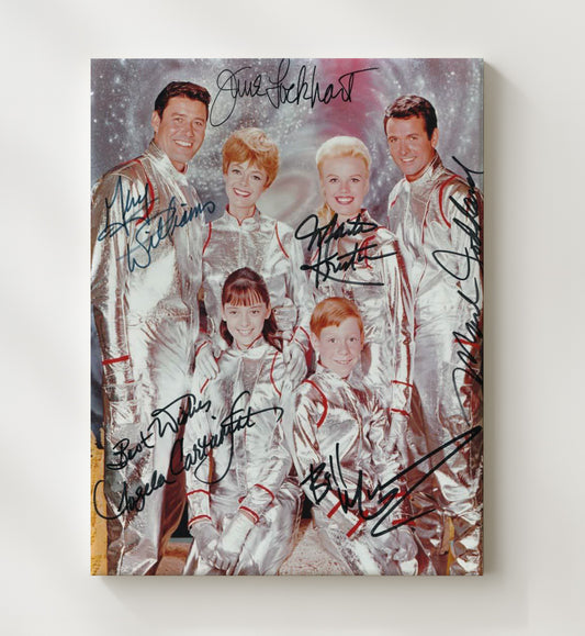 Lost in Space - Cast - Silver Space Suit Family - Canvas television wall art