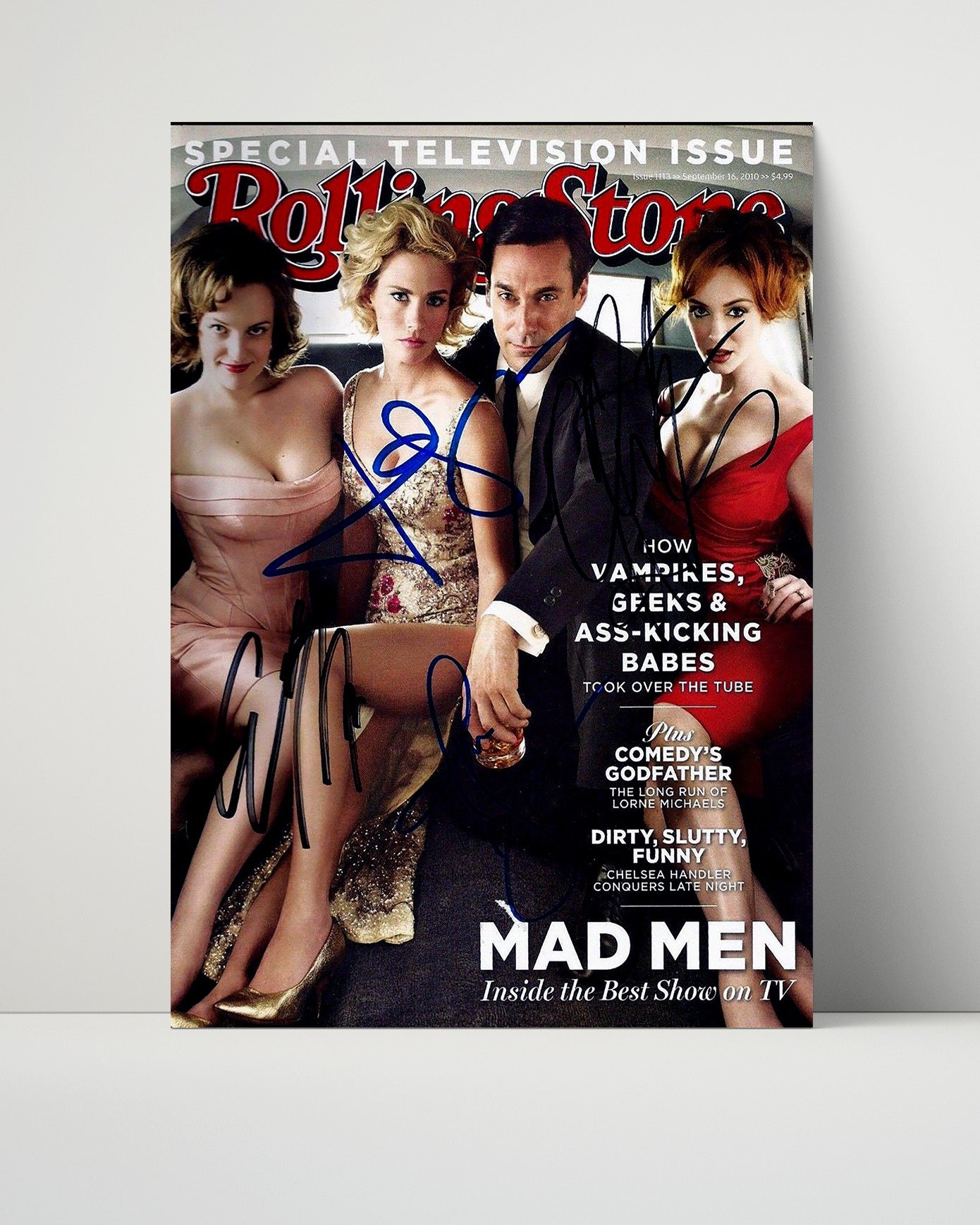 Mad Men - Cast - Rolling Stone Cover Ensemble - Vintage Television Wall Art - 16x20 Unframed Print wall art print - television decor