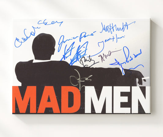 Mad Men - Jon Hamm (Don Draper) Silhouette Lounge Poster - Canvas television wall art