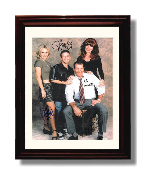 Married with Children - Cast - Bundy Family Cast - Vintage Television Wall Art - 8x10 Beveled Frame wall art print - television decor