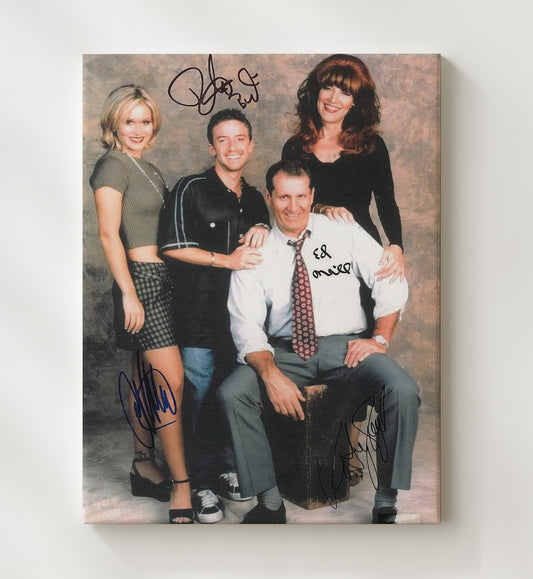 Married with Children - Cast - Bundy Family Cast - Canvas television wall art