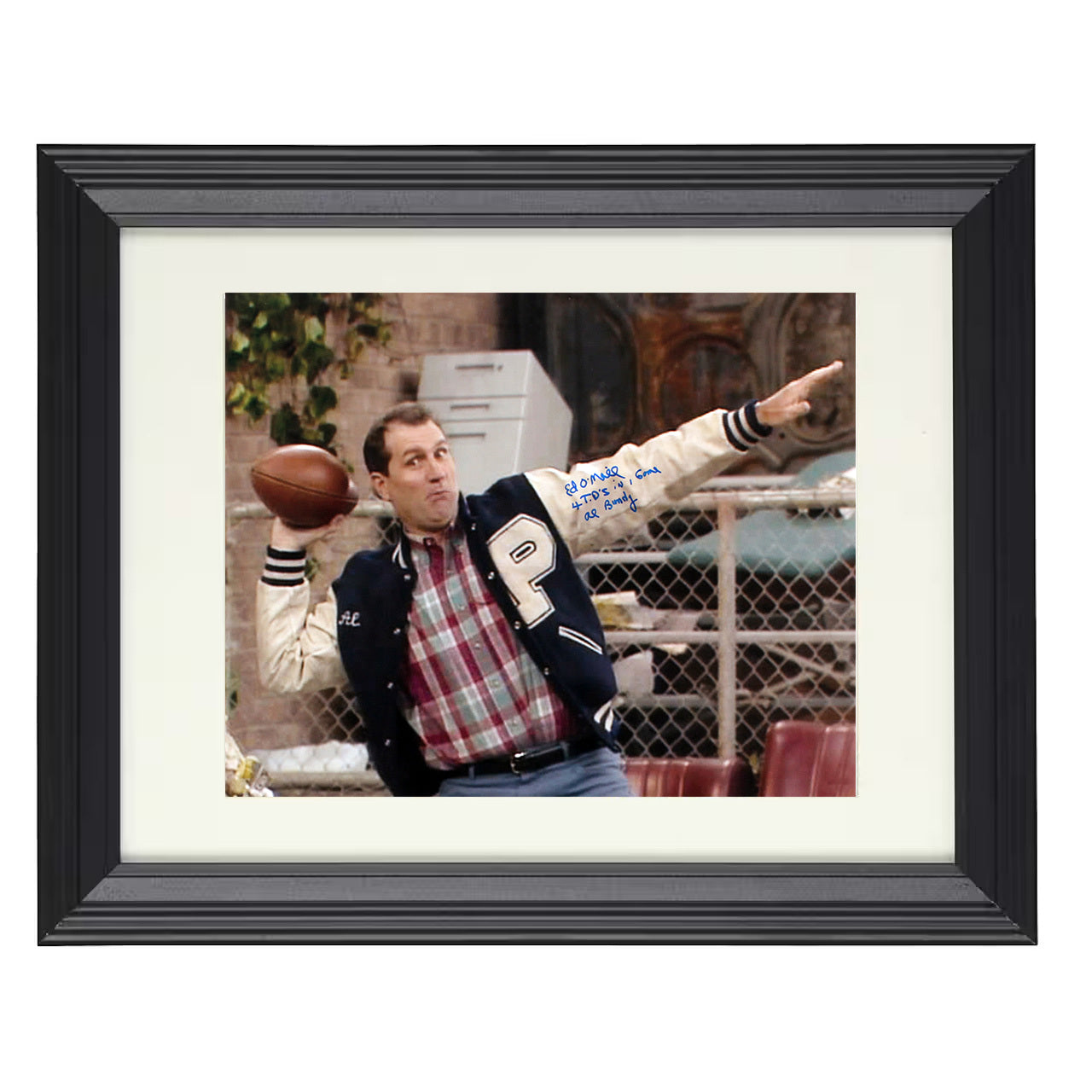 Married with Children – Al Bundy Polk High Football – 8x10 black beveled framed television wall art