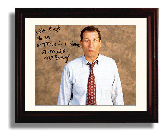 Married with Children - Ed ONeill (Al Bundy) Shocked Expression Sitcom Reaction Scene - Vintage Television Wall Art - 8x10 Beveled Frame wall art print - television decor