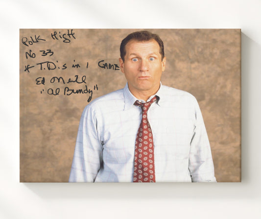 Married with Children - Ed ONeill (Al Bundy) Shocked Expression Sitcom Reaction Scene - Canvas television wall art