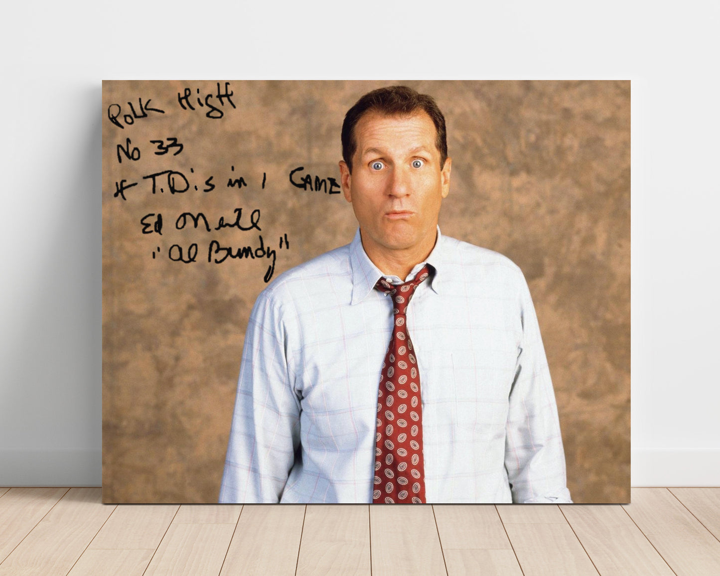 Married with Children - Ed ONeill (Al Bundy) Shocked Expression Sitcom Reaction Scene - Vintage Television Wall Art - 16x20 Unframed Print wall art print - television decor