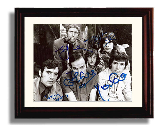 Monty Pythons Flying Circus - John Cleese Silly Faces Comedy Stage Moment - Vintage Television Wall Art - 8x10 Beveled Frame wall art print - television decor