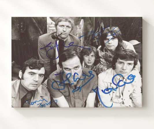 Monty Pythons Flying Circus - John Cleese Silly Faces Comedy Stage Moment - Canvas television wall art