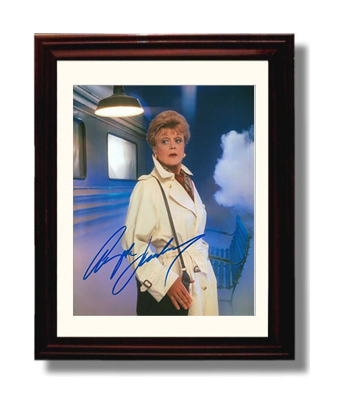Murder She Wrote - Angela Lansbury Jessica Fletcher Sleuth - Vintage Television Wall Art - 8x10 Beveled Frame wall art print - television decor