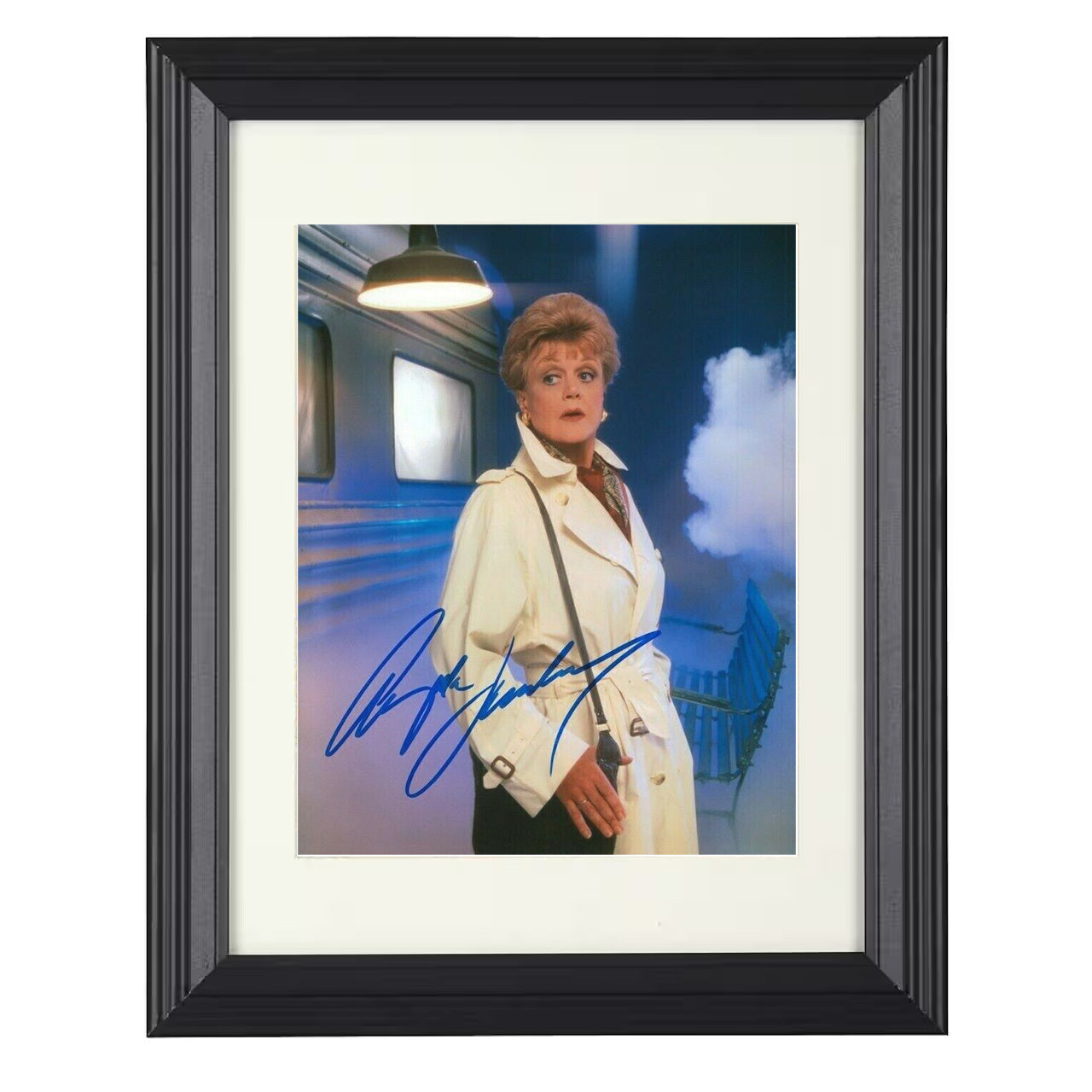 Murder She Wrote – Angela Lansbury Jessica Fletcher Sleuth – 8x10 black beveled framed television wall art