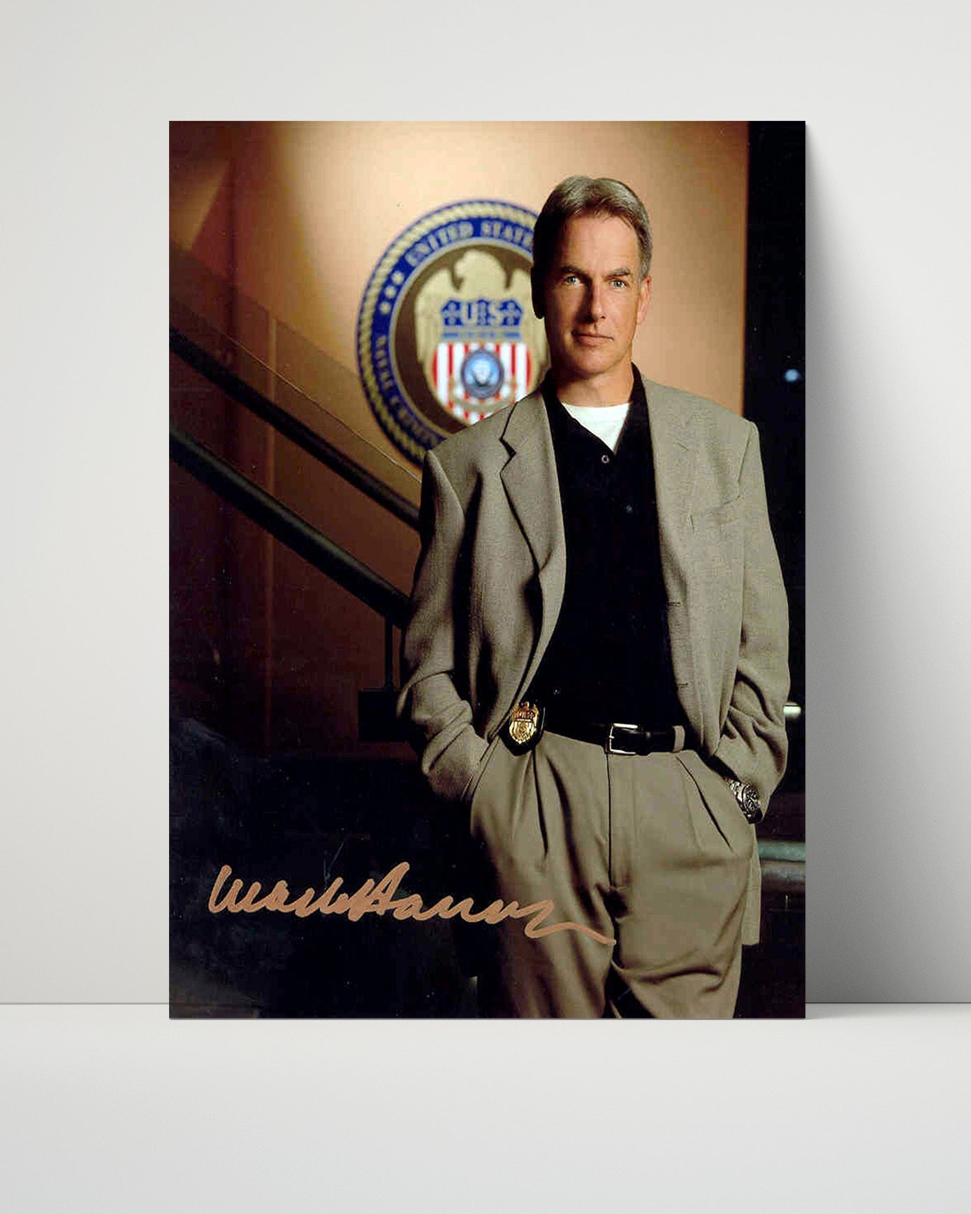 NCIS - Mark Harmon - Special Agent Gibbs - Vintage Television Wall Art - 16x20 Unframed Print wall art print - television decor