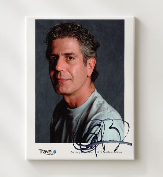No Reservations - Anthony Bourdain Globe Trekking Culinary Storyteller - Canvas television wall art