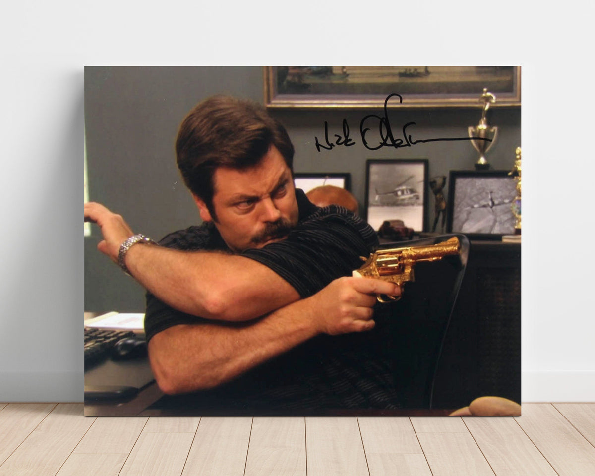 Parks and Recreation – Ron Swanson Revolver Desk unframed semi-gloss poster print