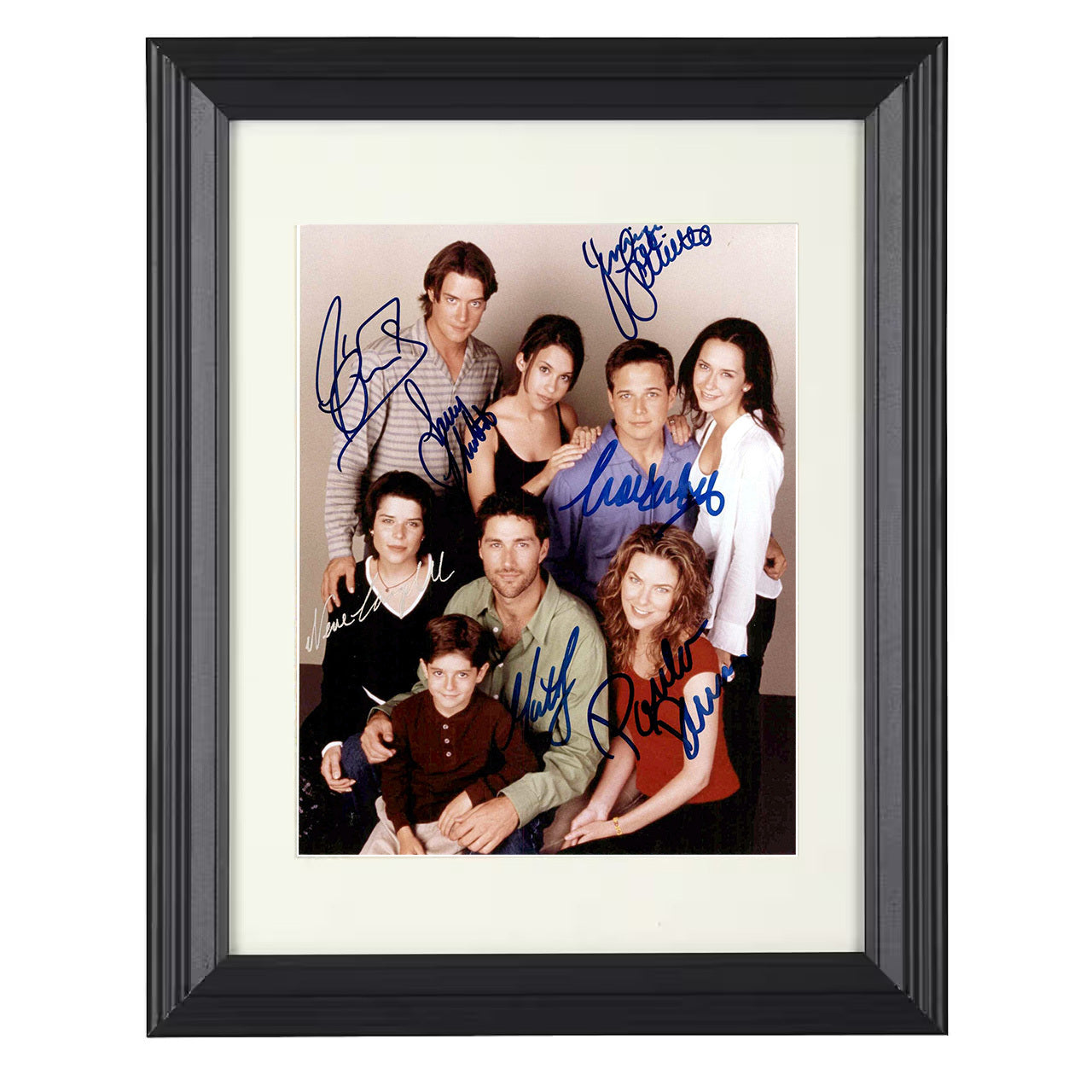 Party of Five – Cast – Early Season Ensemble Promo Image – 8x10 black beveled framed television wall art