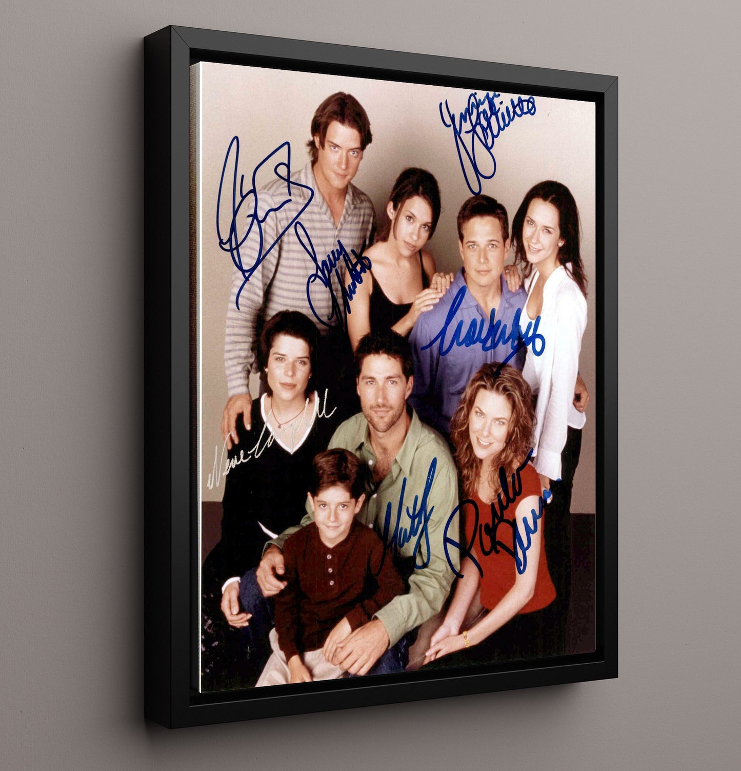 Party of Five - Cast - Early Season Ensemble Studio Shot - Vintage Television Wall Art - 16x20 Framed Canvas wall art print - television decor