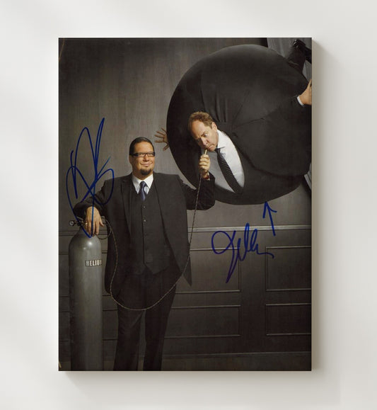 Penn and Teller - Penn and Teller - Helium Balloon Illusion Studio Scene - Canvas television wall art