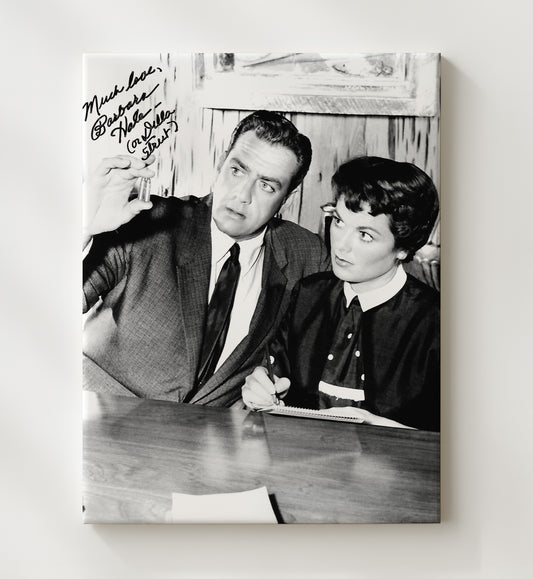 Perry Mason - Barbara Hale Loyal Secretary Della Street - Canvas television wall art