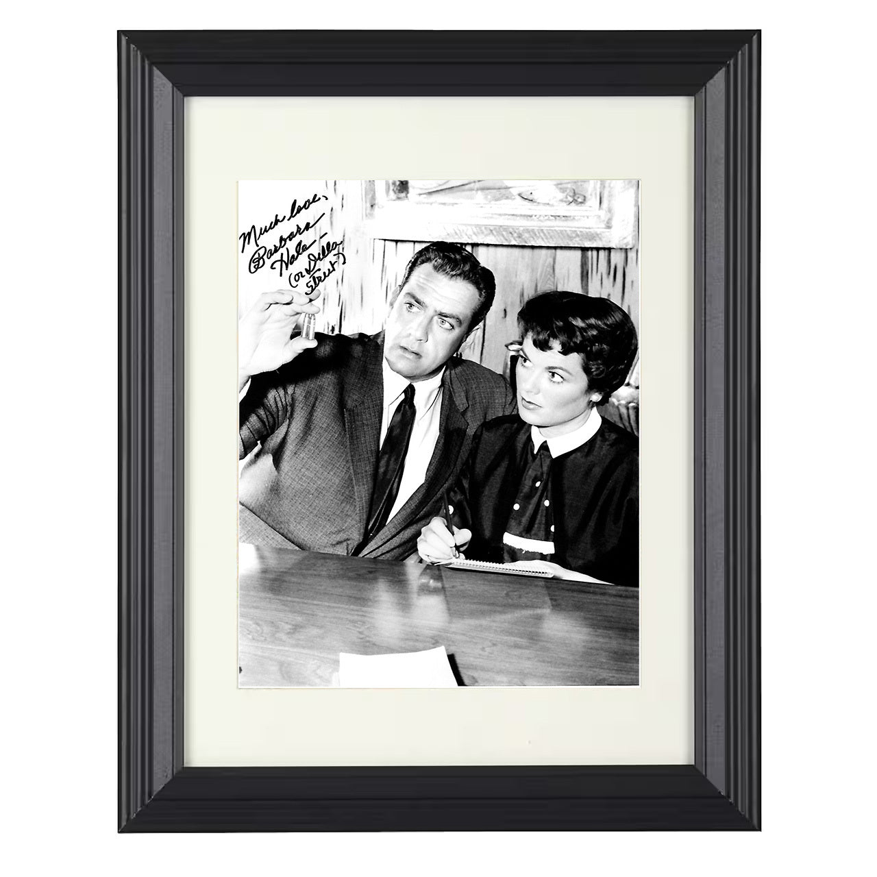 Perry Mason – Barbara Hale Loyal Secretary Della Street – 8x10 black beveled framed television wall art