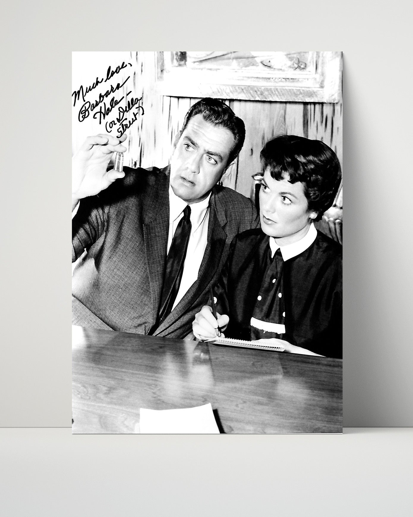 Perry Mason - Barbara Hale Loyal Secretary Della Street - Vintage Television Wall Art - 16x20 Unframed Print wall art print - television decor