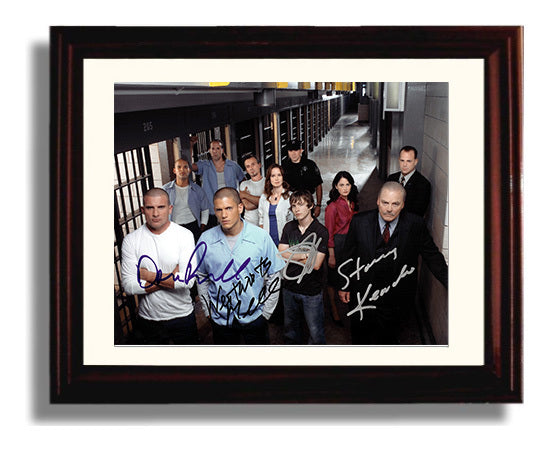 Prison Break - Wentworth Miller (Michael Scofield) Prison Cellblock Cast - Vintage Television Wall Art - 8x10 Beveled Frame wall art print - television decor