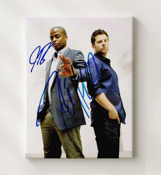 Psych - James Roday and Dule Hill - Detective Duo Back to Back Promo - Canvas television wall art